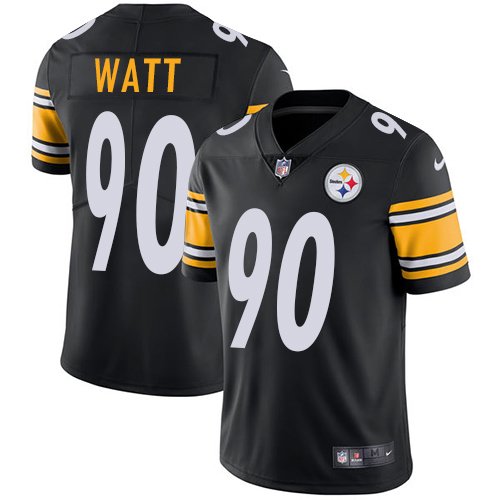 Pittsburgh Steelers #90 T. J. Watt Black Vapor Untouchable Limited Stitched NFL Jersey - PSJ04
