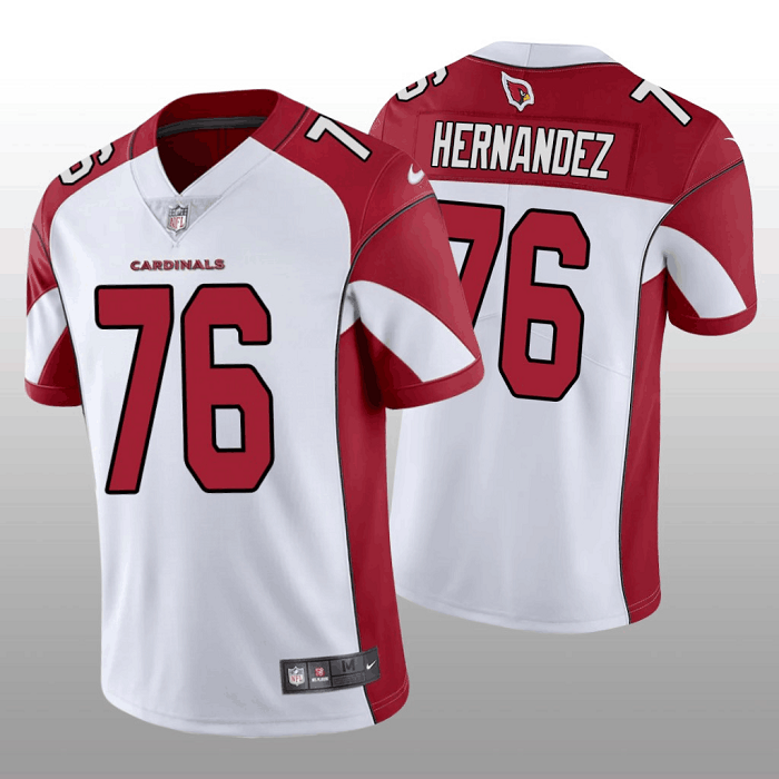 White/Red Arizona Cardinals #76 Will Hernandez Vapor Untouchable Stitched Football Jersey - ACJ45