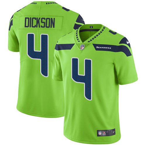 Nike Seahawks #4 Michael Dickson Green Stitched NFL Limited Rush Jersey