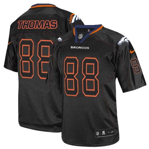 Nike Broncos #88 Demaryius Thomas Lights Out Black Stitched NFL Elite Jersey