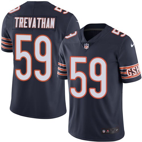 Nike Bears #59 Danny Trevathan Navy Blue Team Color Stitched NFL Vapor Untouchable Limited Jersey - CBJ572