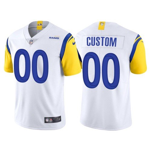 White Los Angeles Rams Active Player Custom 2021 Vapor Untouchable Limited Alternate Stitched Jersey - LAR64