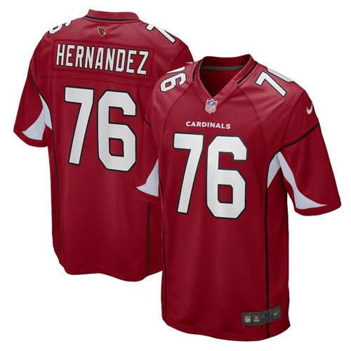 Red Arizona Cardinals #76 Will Hernandez Stitched Game Jersey - ACJ85
