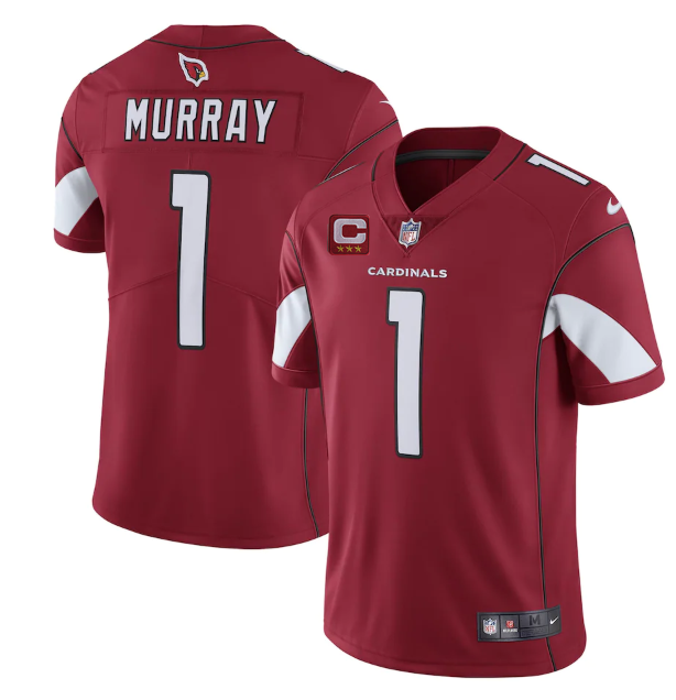 Red Arizona Cardinals #1 Kyler Murray 3-Star C Patch Apor Untouchable Limited Stitched NFL Jersey - ACJ219