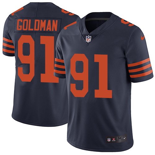 Nike Bears #91 Eddie Goldman Navy Blue Alternate Stitched NFL Vapor Untouchable Limited Jersey - CBJ587