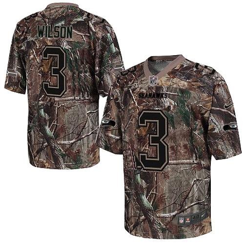 Nike Seahawks #3 Russell Wilson Camo Stitched NFL Realtree Elite Jersey