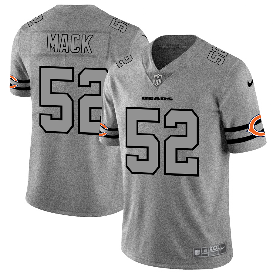 Chicago Bears #52 Khalil Mack Nike Gray Gridiron II Vapor Untouchable Limited NFL Jersey - CBJ461