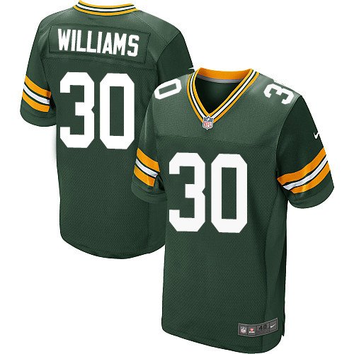 Nike Packers #30 Jamaal Williams Green Team Color Stitched NFL Elite Jersey - GBJ567