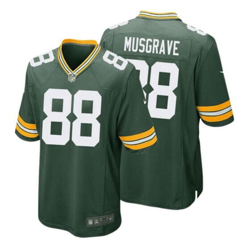 Green Green Bay Packers #88 Luke Musgrave Stitched Game Jersey - GBJ276