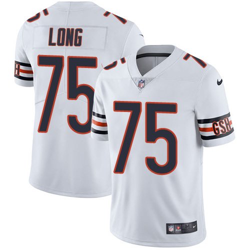 Nike Bears #75 Kyle Long White Stitched NFL Vapor Untouchable Limited Jersey - CBJ124