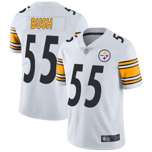Nike Steelers #55 Devin Bush White Stitched NFL Vapor Untouchable Limited Jersey - PSJ542
