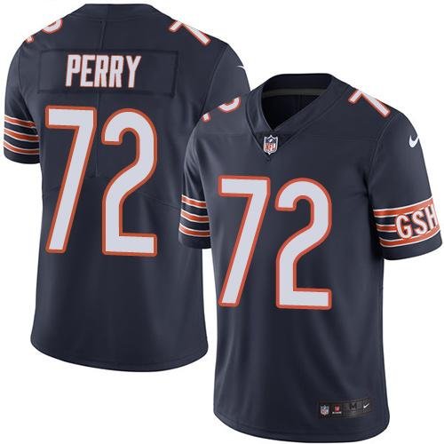 Nike Bears #72 William Perry Navy Blue Team Color Stitched NFL Vapor Untouchable Limited Jersey - CBJ336