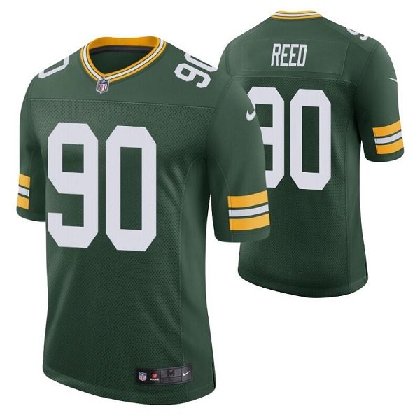 Green Green Bay Packers #90 Jarran Reed  Stitched Football Jersey - GBJ446