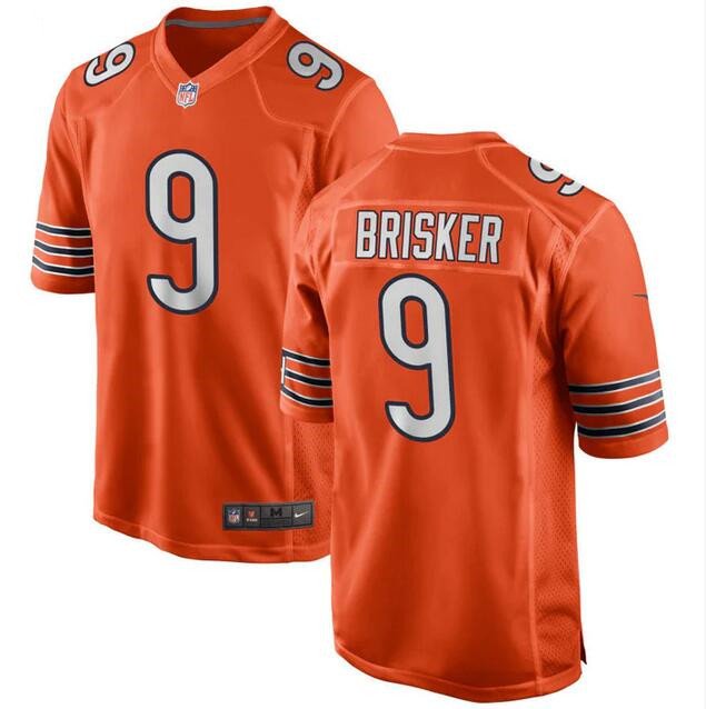 Orange Chicago Bears #9 Jaquan Brisker Stitched Football Game Jersey - CBJ554