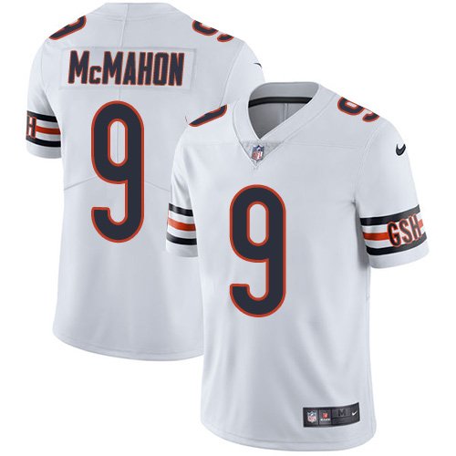 White Chicago Bears #9 Jim McMahon Vapor Untouchable Limited Stitched Jersey - CBJ383