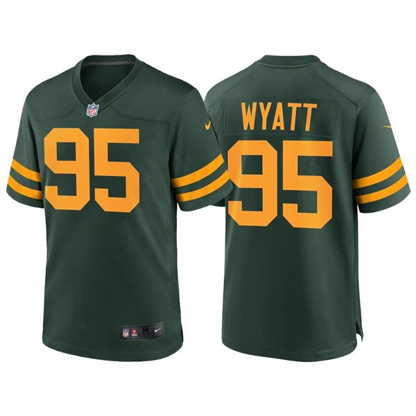 Green Green Bay Packers #95 Devonte Wyatt  Stitched Football Jersey - GBJ478
