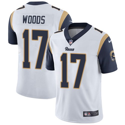 Nike Rams #17 Robert Woods White Stitched NFL Vapor Untouchable Limited Jersey - LAR613