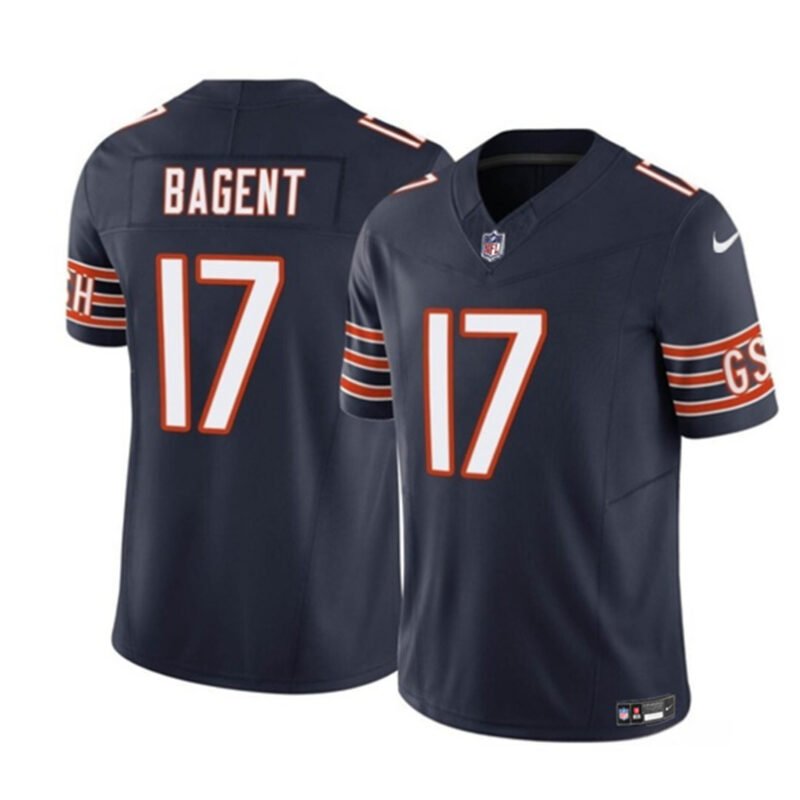 Navy Chicago Bears #17 Tyson Bagent 2023 F.U.S.E. Vapor Untouchable Limited Stitched Football Jersey - CBJ298
