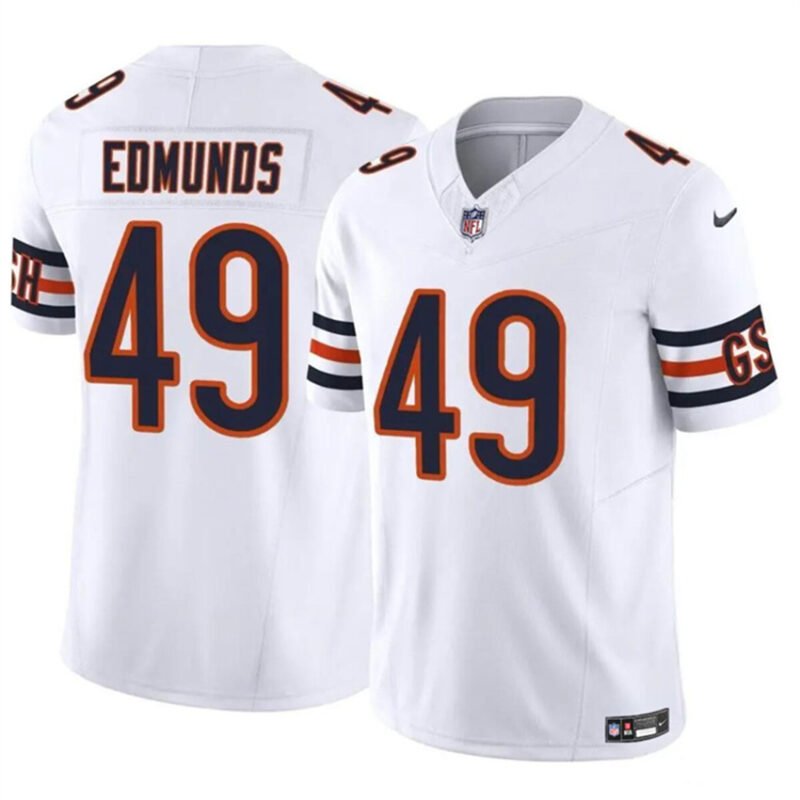 White Chicago Bears #49 Tremaine Edmunds 2023 F.U.S.E. Vapor Stitched Football Jersey - CBJ142