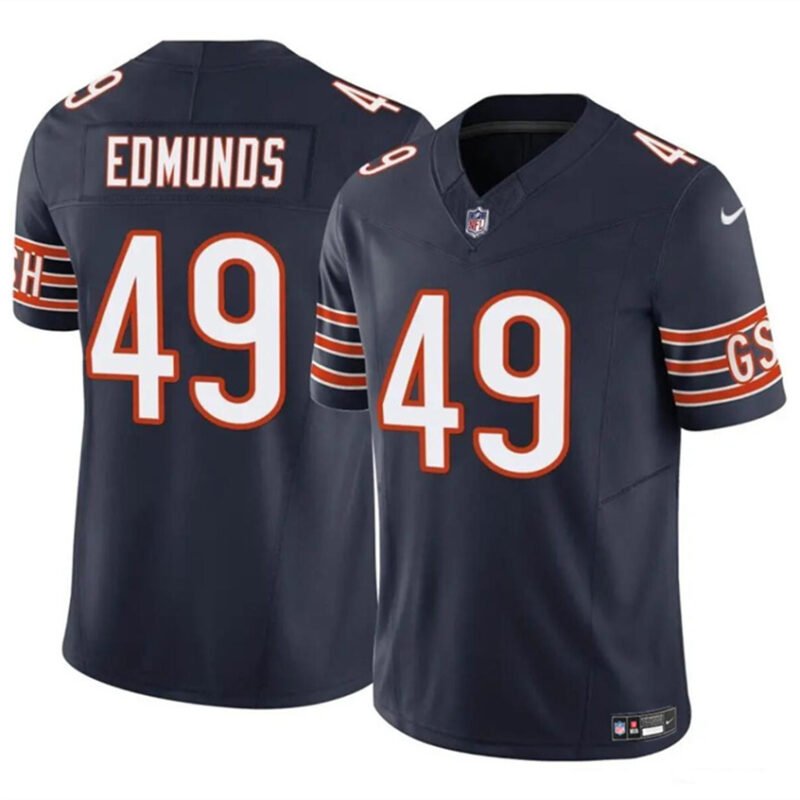 Navy Chicago Bears #49 Tremaine Edmunds 2023 F.U.S.E. Vapor Stitched Football Jersey - CBJ230