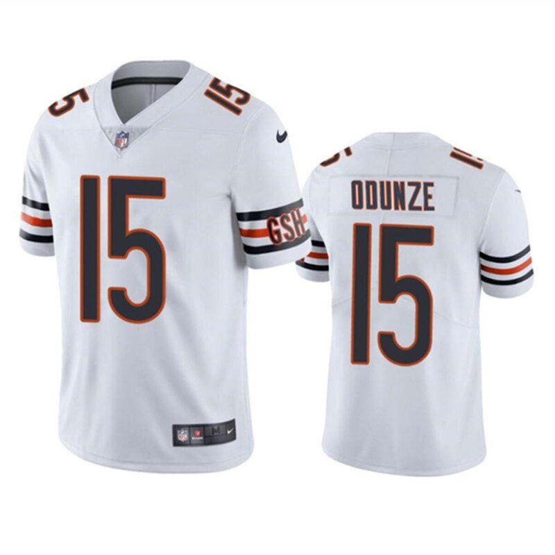 Chicago Bears #15 Rome Odunze White 2024 Draft Vapor Stitched Football Jersey - CBJ612