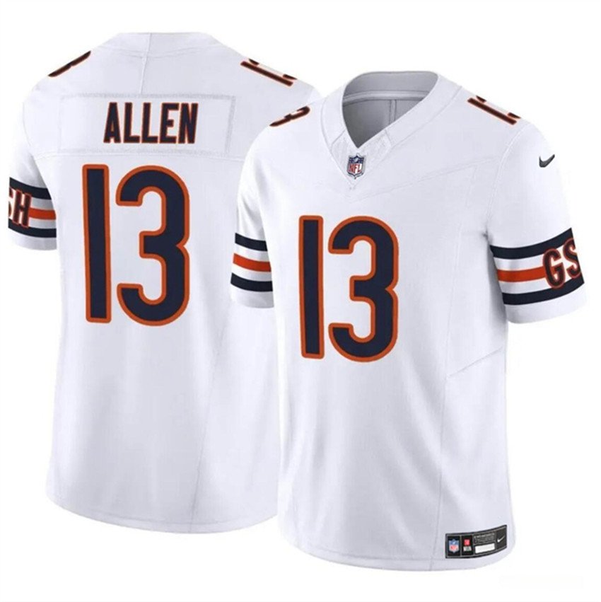 White Chicago Bears #13 Keenan Allen 2023 F.U.S.E. Vapor Stitched Football Jersey - CBJ524