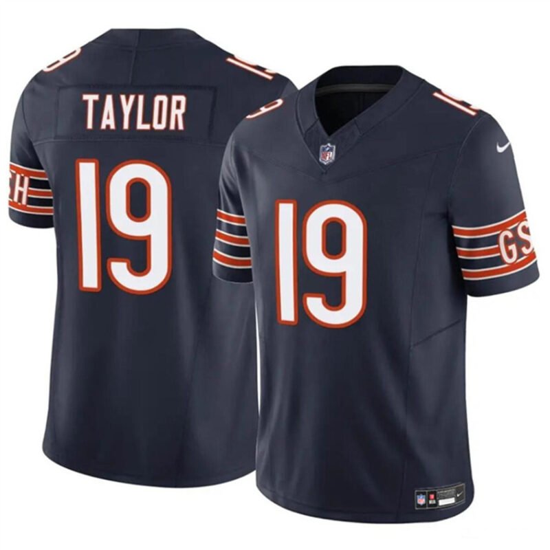 Navy Chicago Bears #19 Tory Taylor 2023 F.U.S.E. Vapor Stitched Football Jersey - CBJ296