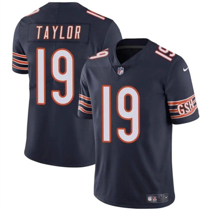 Navy Chicago Bears #19 Tory Taylor Vapor Stitched Football Jersey - CBJ211