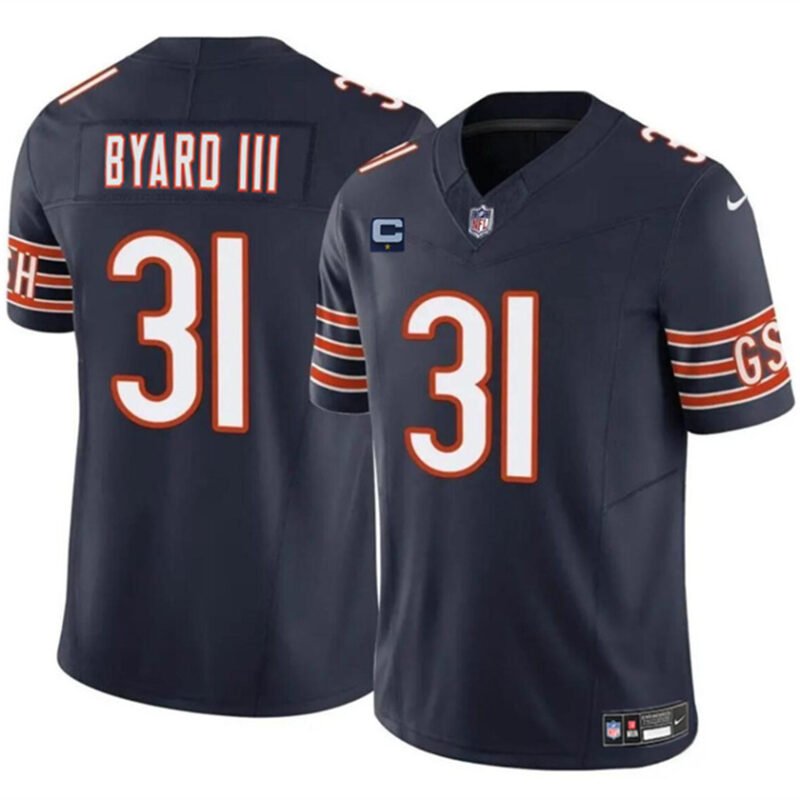 Navy Chicago Bears #31 Kevin Byard III 2024 F.U.S.E. With 1-star C Patch Vapor Untouchable Limited Stitched Football Jersey - CBJ180