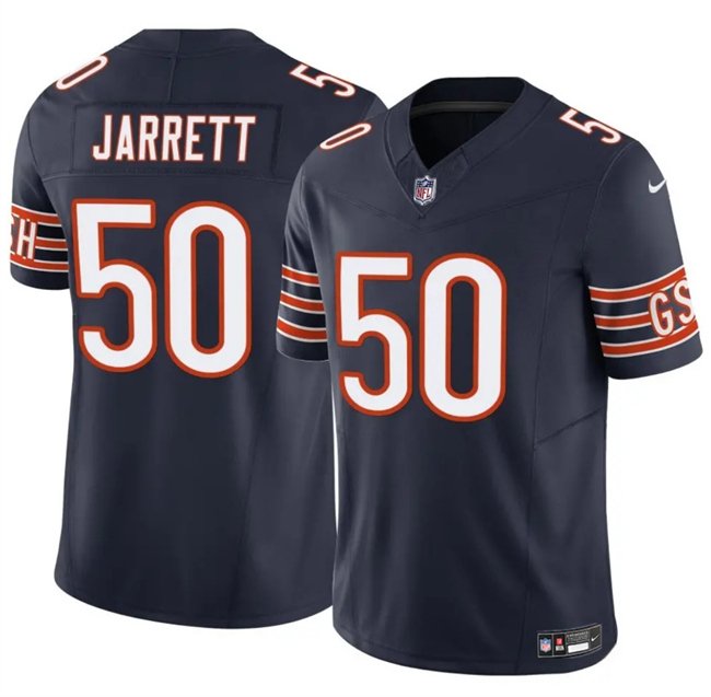 Navy Chicago Bears #50 Grady Jarrett 2025 F.U.S.E. Vapor Untouchable Limited Stitched Football Jersey - CBJ444