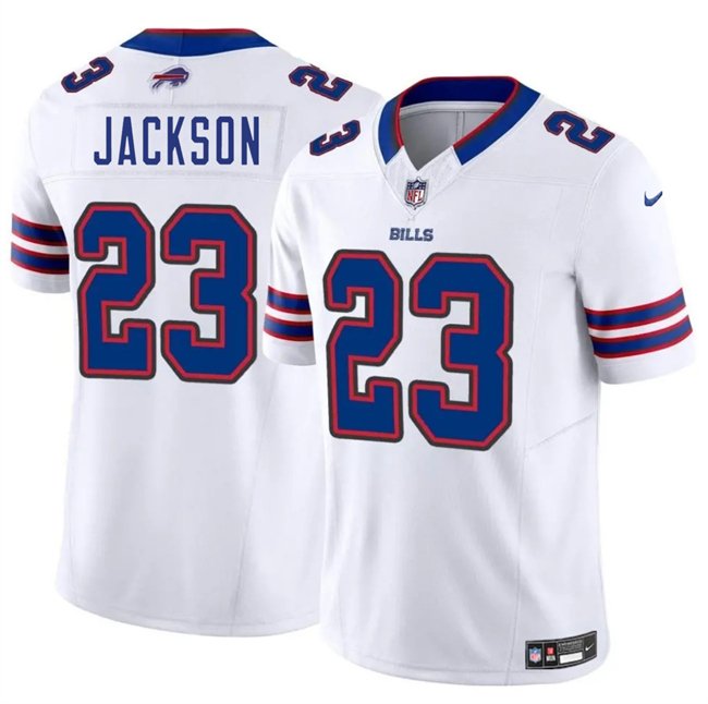 White Buffalo Bills #23 Dane Jackson 2025 F.U.S.E. Vapor Untouchable Limited Stitched Football Jersey - BBN59
