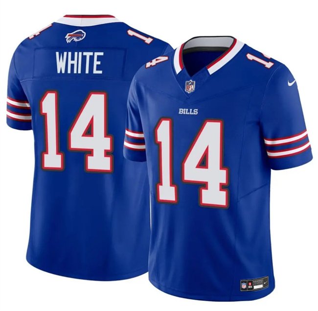 Blue Buffalo Bills #14 Mike White 2025 F.U.S.E. Vapor Untouchable Limited Stitched Football Jersey - BBN28