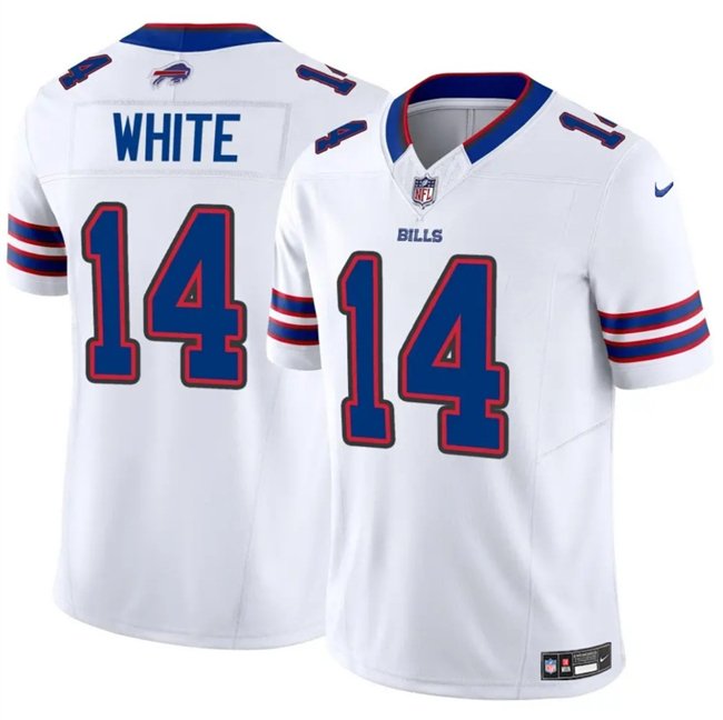 White Buffalo Bills #14 Mike White 2025 F.U.S.E. Vapor Untouchable Limited Stitched Football Jersey - BBN72