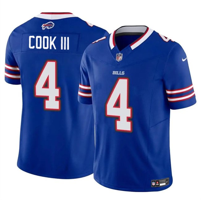 Blue Buffalo Bills #4 James Cook III 2025 F.U.S.E. Vapor Untouchable Limited Stitched Football Jersey - BBN14