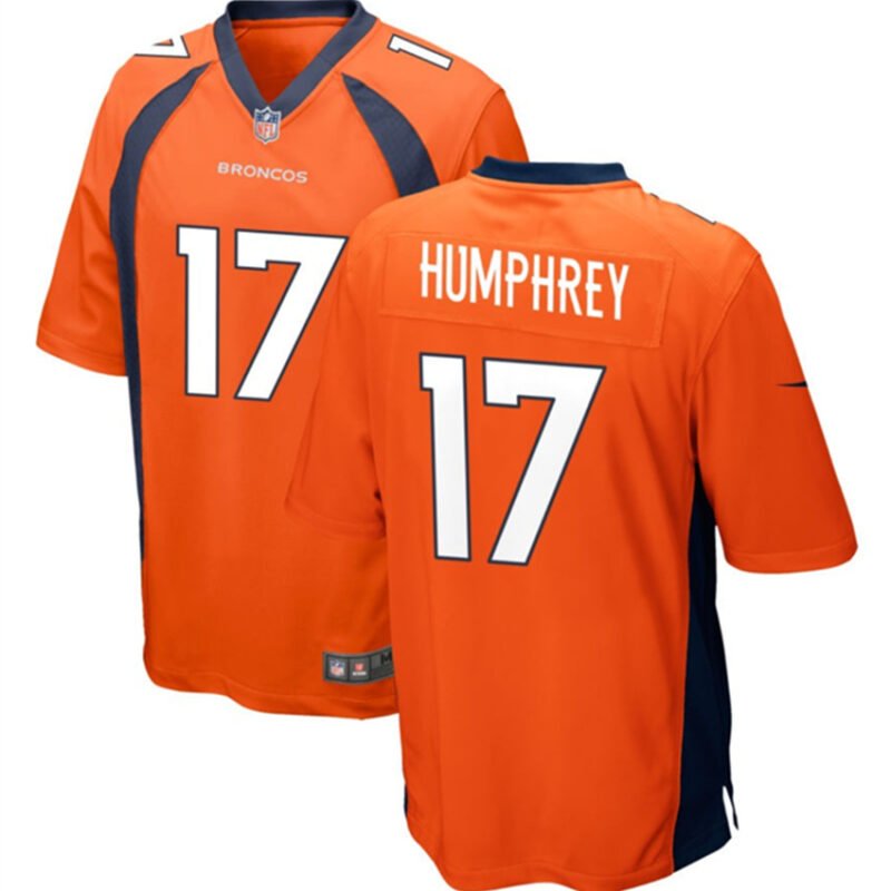 Orange Denver Broncos #17 Lil'Jordan Humphrey Stitched Game Football Jersey