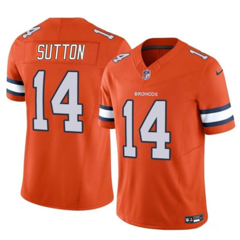 Orange Denver Broncos #14 Courtland Sutton 2023 F.U.S.E. Vapor Untouchable Stitched Jersey