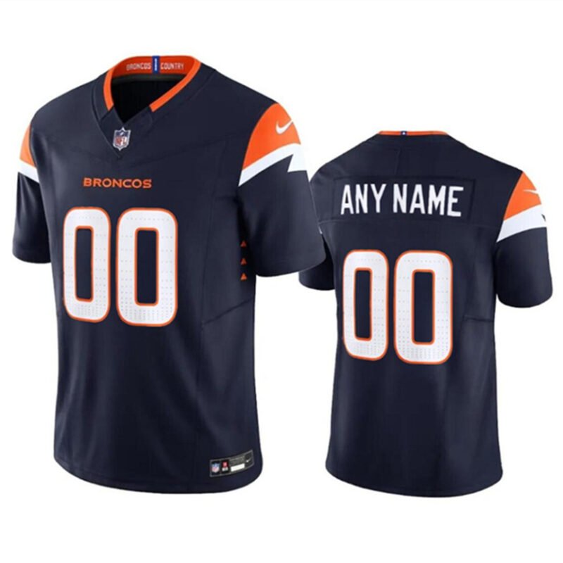 Navy Denver Broncos Active Player Custom 2024 F.U.S.E. Alternate Vapor Limited Stitched Football Jersey