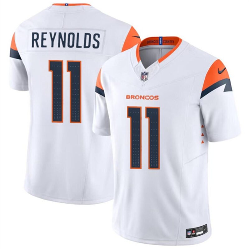 White Denver Broncos #11 Josh Reynolds 2024 F.U.S.E. Vapor Limited Stitched Football Jersey
