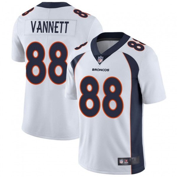 Denver Broncos #88 Nick Vannett White Vapor Untouchable Limited Stitched Jersey