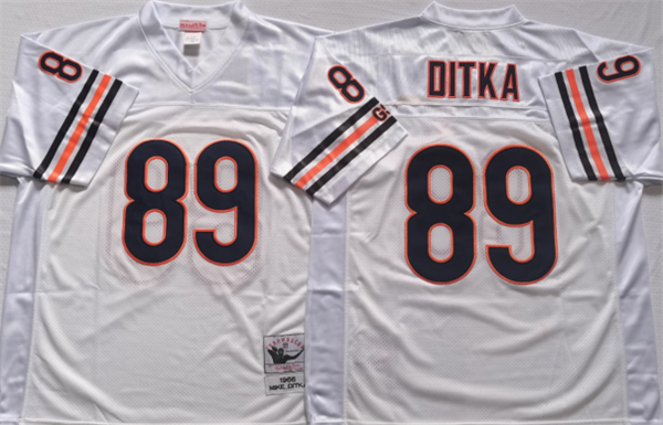 White Chicago Bears #89 DITKA Limited Stitched Jersey - CBJ269