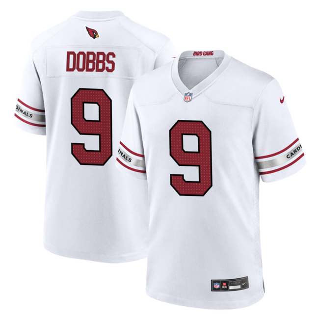 White Arizona Cardinals #9 Joshua Dobbs 2023 Stitched Game Football Jersey - ACJ66