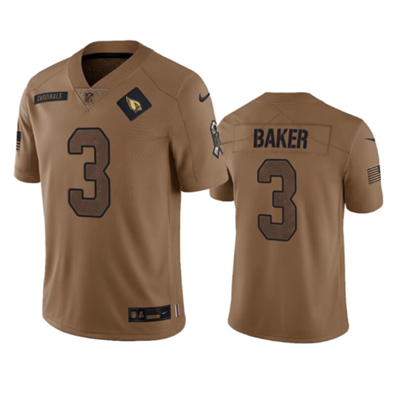 Brown Arizona Cardinals #3 Budda Baker 2023 Salute To Service Limited Stitched Football Jersey - ACJ319