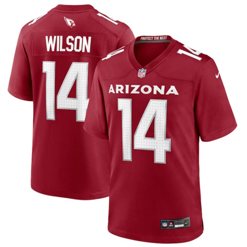 Red Arizona Cardinals #14 Michael Wilson Stitched Football Game Jersey - ACJ135