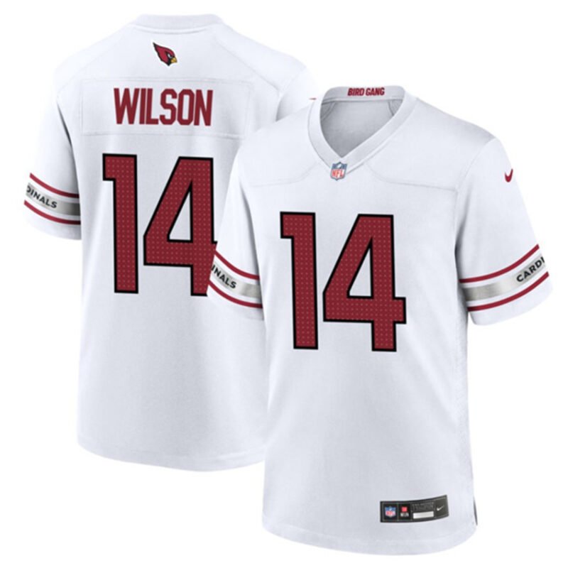 White Arizona Cardinals #14 Michael Wilson Stitched Football Game Jersey - ACJ249