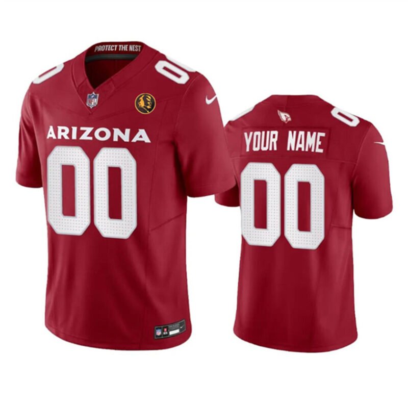 Red Arizona Cardinals Active Player Custom 2023 F.U.S.E. With John Madden Patch Vapor Limited Stitched Football Jersey - ACJ76