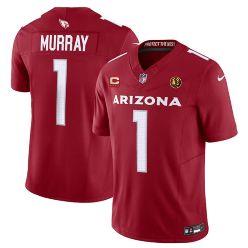Red Arizona Cardinals #1 Kyler Murray 2023 F.U.S.E. With 4-Star C Patch And John Madden Patch Vapor Limited Stitched Football Jersey - ACJ359