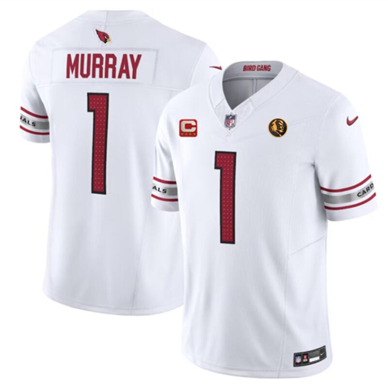 White Arizona Cardinals #1 Kyler Murray 2023 F.U.S.E. With 4-Star C Patch And With John Madden Patch Vapor Limited Stitched Football Jersey - ACJ225