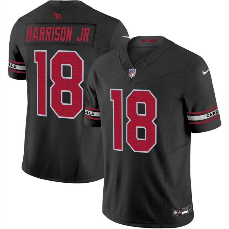 Black Arizona Cardinals #18 Marvin Harrison Jr 2024 Draft F.U.S.E. Vapor Untouchable Limited Stitched Football Jersey - ACJ69
