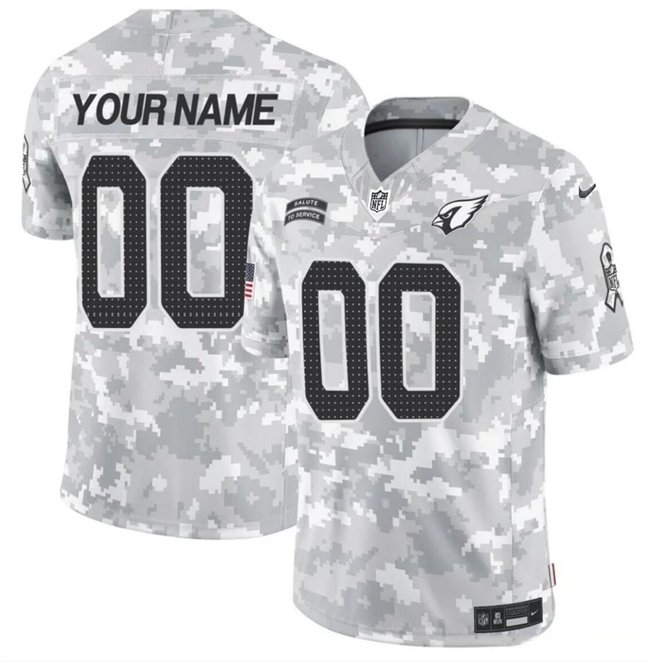 Arctic Camo Arizona Cardinals Active Player Custom 2024 F.U.S.E Salute to Service Limited Stitched Football Jersey - ACJ213