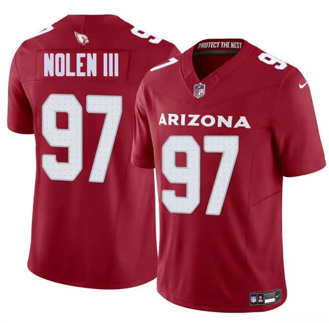 Red Arizona Cardinals #97 Walter Nolen III 2025 Draft F.U.S.E. Vapor Untouchable Limited Stitched Jersey - ACJ61